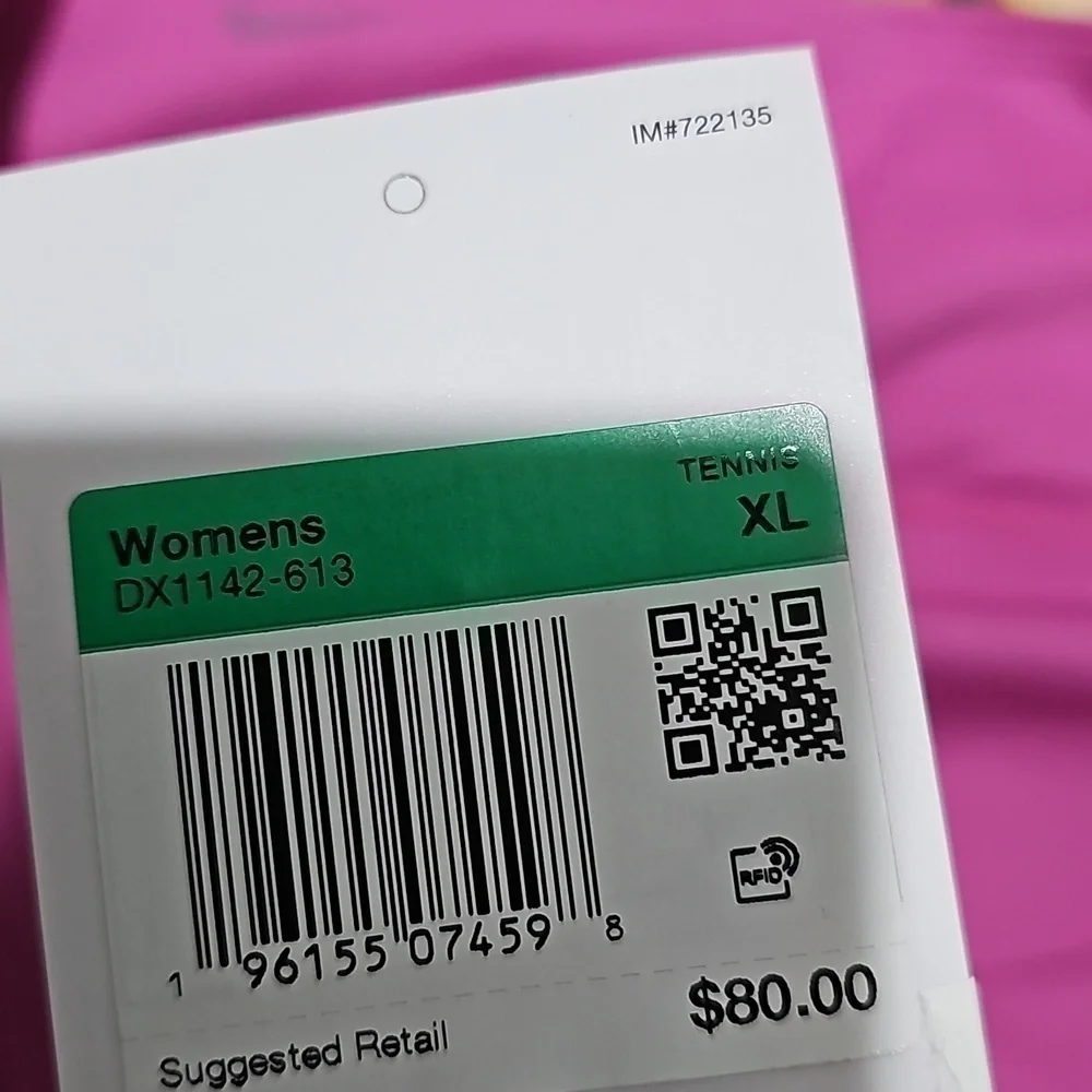 Nike Pink Checkered Skort Size XL New - Picture 6 of 9